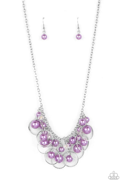 Ballroom Bliss - Purple Paparazzi Necklace (PZ-955)