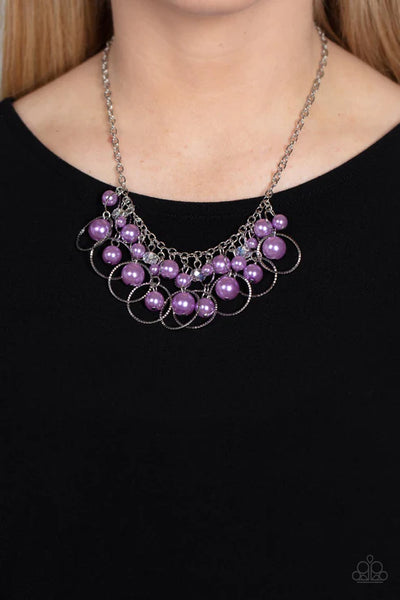 Ballroom Bliss - Purple Paparazzi Necklace (PZ-955)