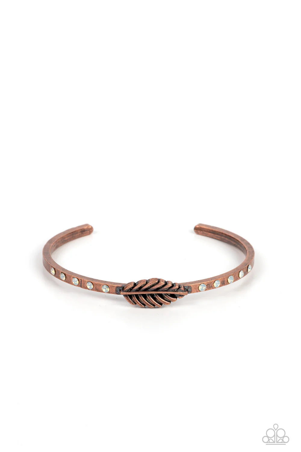 Free-Spirited Shimmer - Copper Bracelet - Paparazzi Accessories (PZ-859)