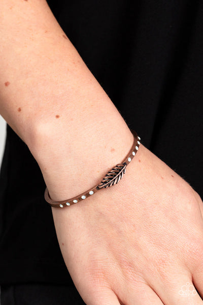 Free-Spirited Shimmer - Copper Bracelet - Paparazzi Accessories (PZ-2606)