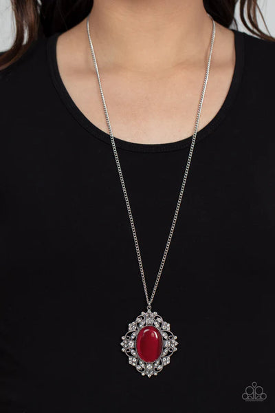 Dream Board Dazzle - Red Paparazzi Necklace