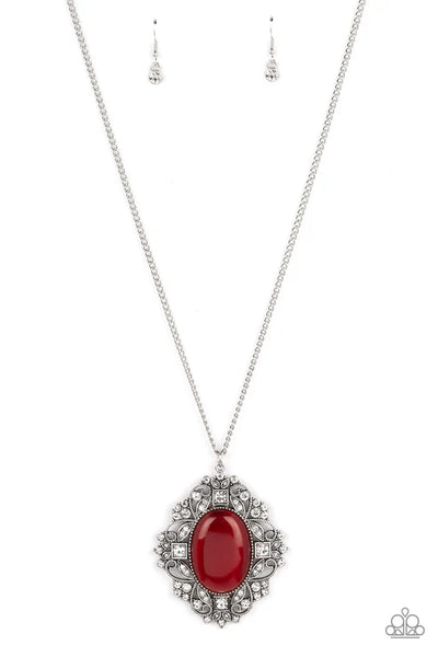 Dream Board Dazzle - Red Paparazzi Necklace