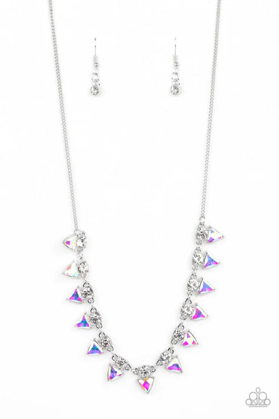 Razor-Sharp Refinement - White Paparazzi Necklace