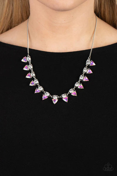 Razor-Sharp Refinement - White Paparazzi Necklace