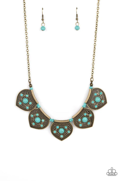 Badlands Basin - Brass Paparazzi Necklace