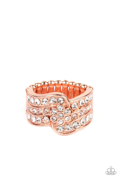 No Flowers Barred - Copper Paparazzi Ring (T101)