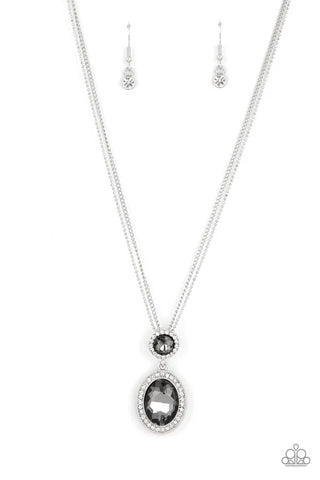 Castle Diamonds - Silver Paparazzi Necklace