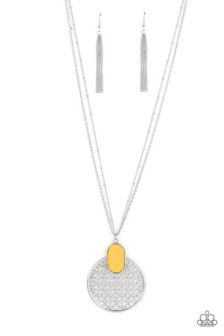 South Beach Beauty - Yellow Paparazzi Necklace