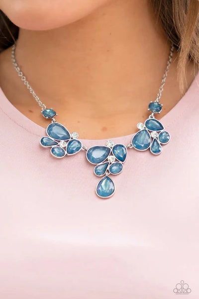 Everglade Escape - Blue Paparazzi Necklace (PZ-5179)