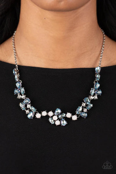 Welcome to the Ice Age - Blue Paparazzi Necklace (PZ-4968)