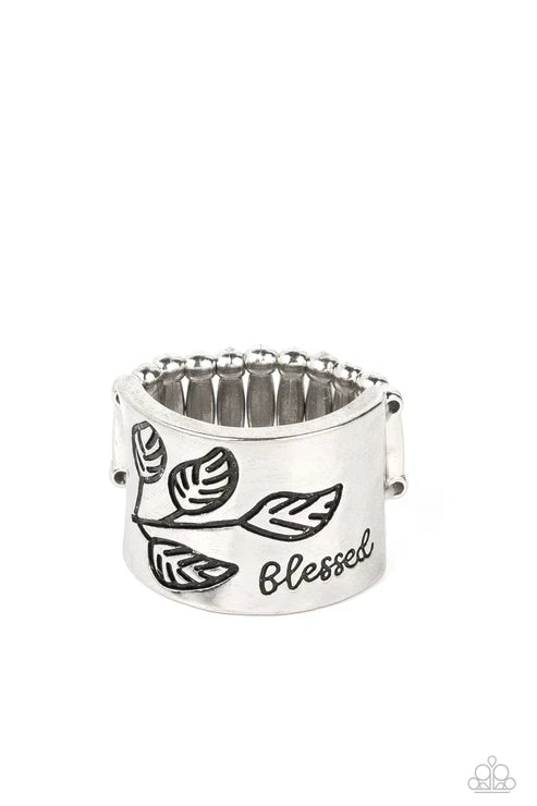 Blessed with Bling - Silver Paparazzi Ring (T68)