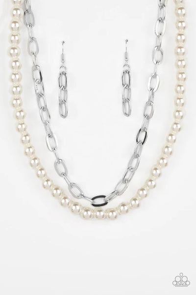 Suburban Yacht Club - White Paparazzi Necklace