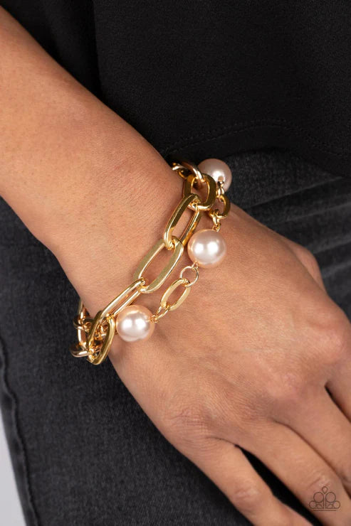 Nautical Mileage - Brown Paparazzi Bracelet(PZ-5591)