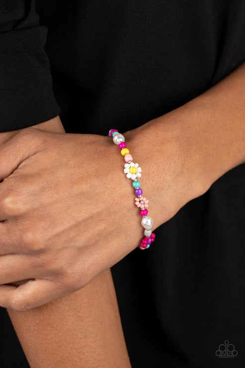 Groovy Gerberas - Pink Paparazzi Bracelet (PZ-5154)