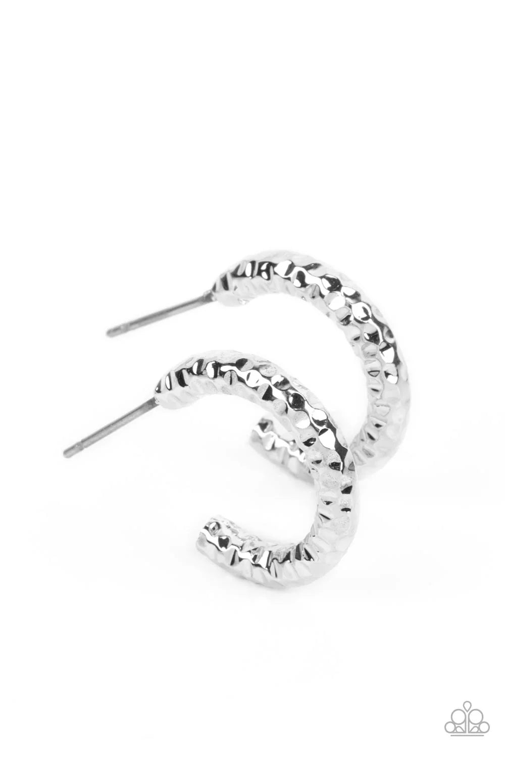 Wandering Wreaths - Silver Paparazzi Earrings
