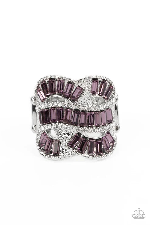 Six-Figure Flex - Purple Paparazzi Ring (T65)