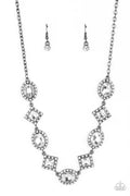 Diamond of the Season - Black Paparazzi Necklace (PZ-3716)