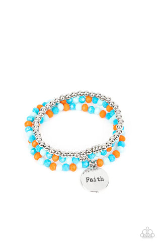 Fashionable Faith - Multi Paparazzi Bracelet (PZ-5495)