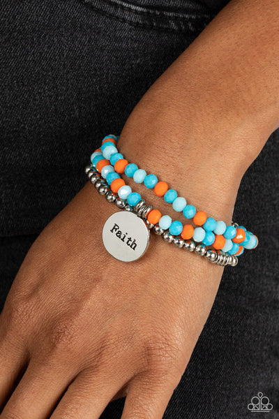Fashionable Faith - Multi Paparazzi Bracelet (PZ-5495)
