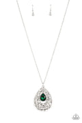 Glitz and GLOW - Green Paparazzi Necklace