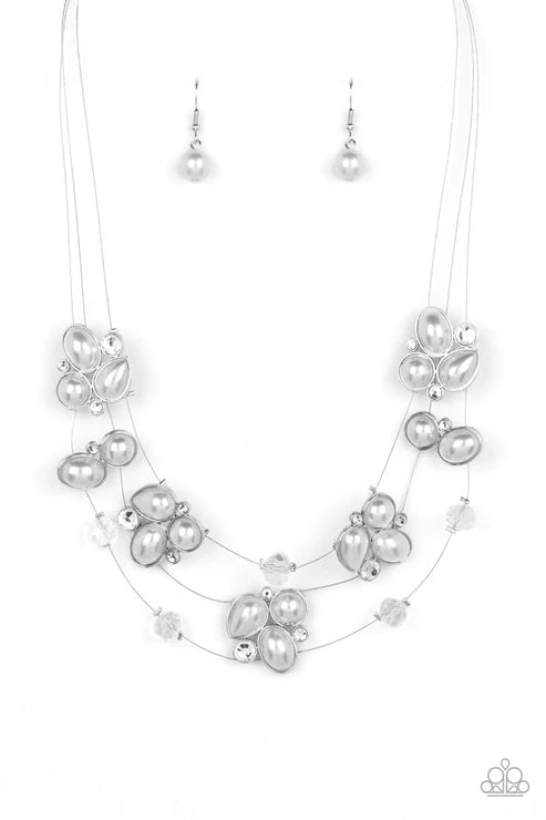 Snow Angels - White Paparazzi Necklace (S002)