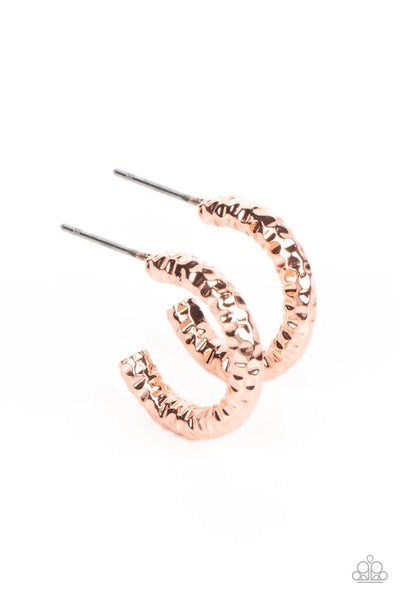 Wandering Wreaths - Copper Paparazzi Earrings