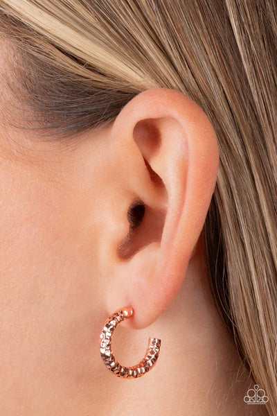 Wandering Wreaths - Copper Paparazzi Earrings