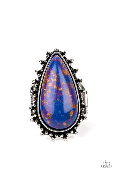 Down-to-Earth Essence - Purple Paparazzi Ring (T56)