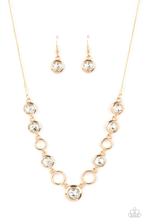 Elegantly Elite - Gold Paparazzi Necklace