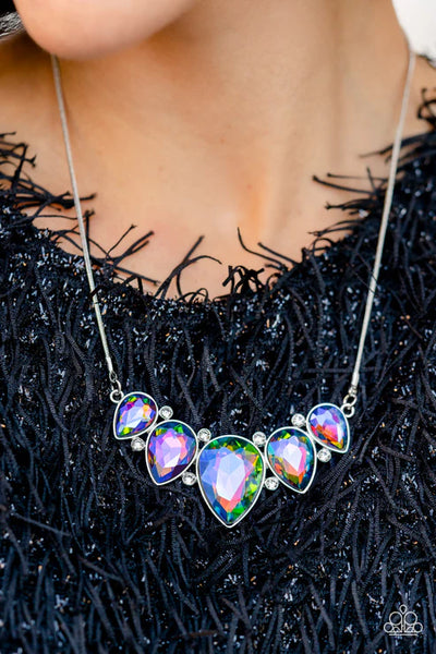 Regally Refined - Multi Paparazzi Necklace (PZ-4385)