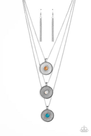 Geographic Grace - Multi Paparazzi Necklace (PZ-1002)