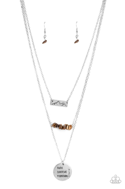 Miracle Mountains - Brown Paparazzi  Necklace