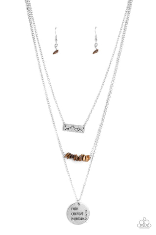 Miracle Mountains - Brown Paparazzi  Necklace (PZ-5117)