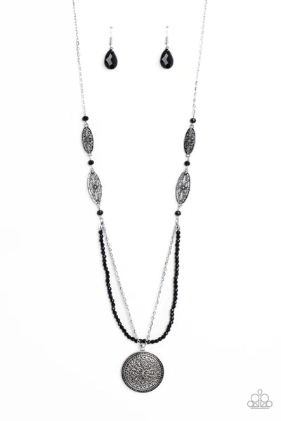 Garden of Grace - Black Paparazzi Necklace (PZ-3962)