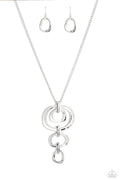 Tranquil Trickle - Silver Paparazzi Necklace