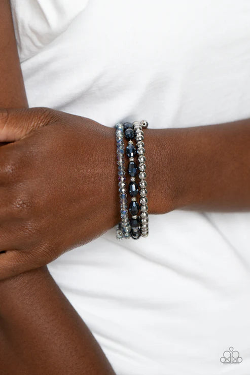 Celestial Chapter - Blue Paparazzi Bracelet (PZ-5610)