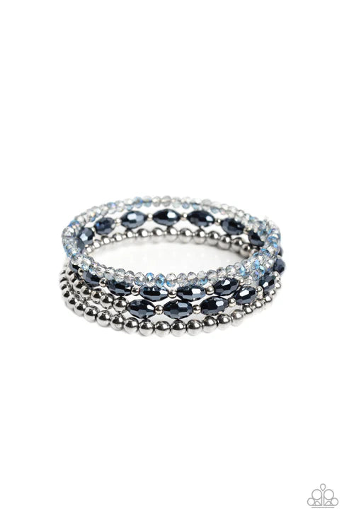 Celestial Chapter - Blue Paparazzi Bracelet (PZ-5610)