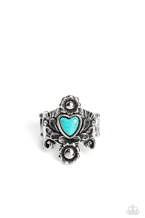 Trailblazing Tribute - Blue Paparazzi Ring (T113)
