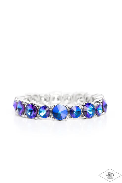 Born To Bedazzle - Blue Paparazzi Bracelet