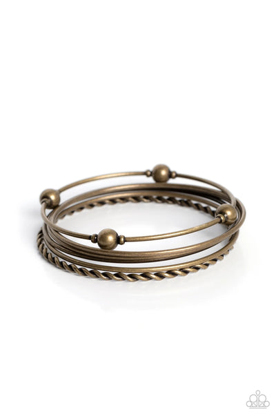 Lost and Found - Brass Bracelet - Paparazzi Accessories (PZ-1863)