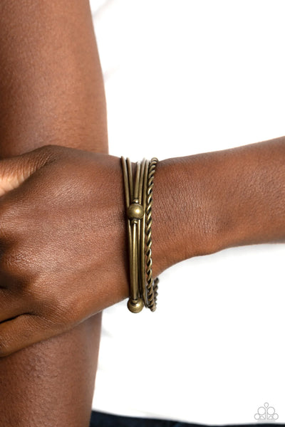 Lost and Found - Brass Bracelet - Paparazzi Accessories (PZ-1863)