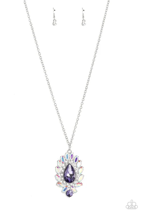 Over the TEARDROP - Purple Paparazzi Necklace