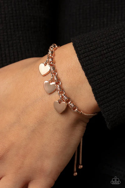 Romance Tale - Rose Gold Paparazzi Bracelet