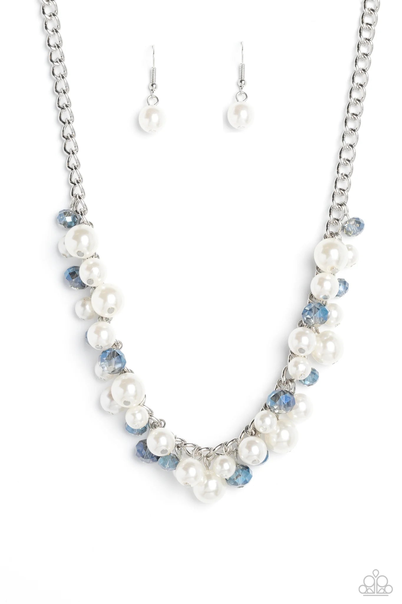 Glinting Goddess - Blue Necklace - Paparazzi Accessories (PZ-2624)