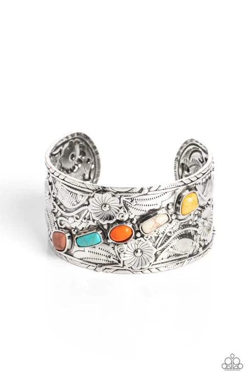 Still FLORAL Stones - Multi Paparazzi Bracelet