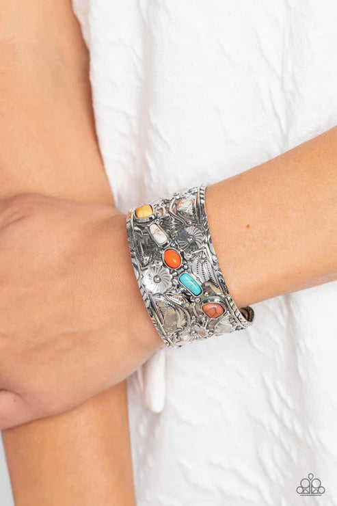 Still FLORAL Stones - Multi Paparazzi Bracelet