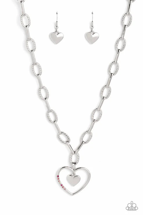 Refulgent Romance - Pink Paparazzi Necklace