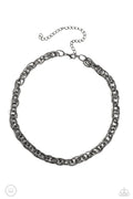 If I Only Had a CHAIN - Black Paparazzi Necklace (PZ-4289)