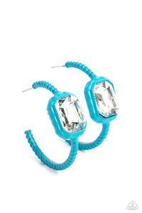 Call Me TRENDY - Blue Paparazzi Earrings (PZ-2336)