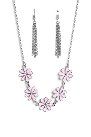 Flora Fantasy - Pink Paparazzi Necklace (PZ-5708)